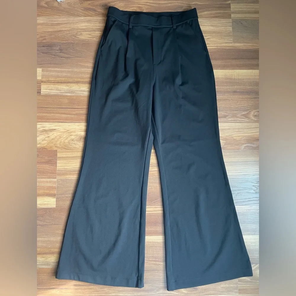 Halara NEW Flex™ DayStretch High Waisted Pocket Work Flare Pants | women’s S pet - Picture 3 of 6